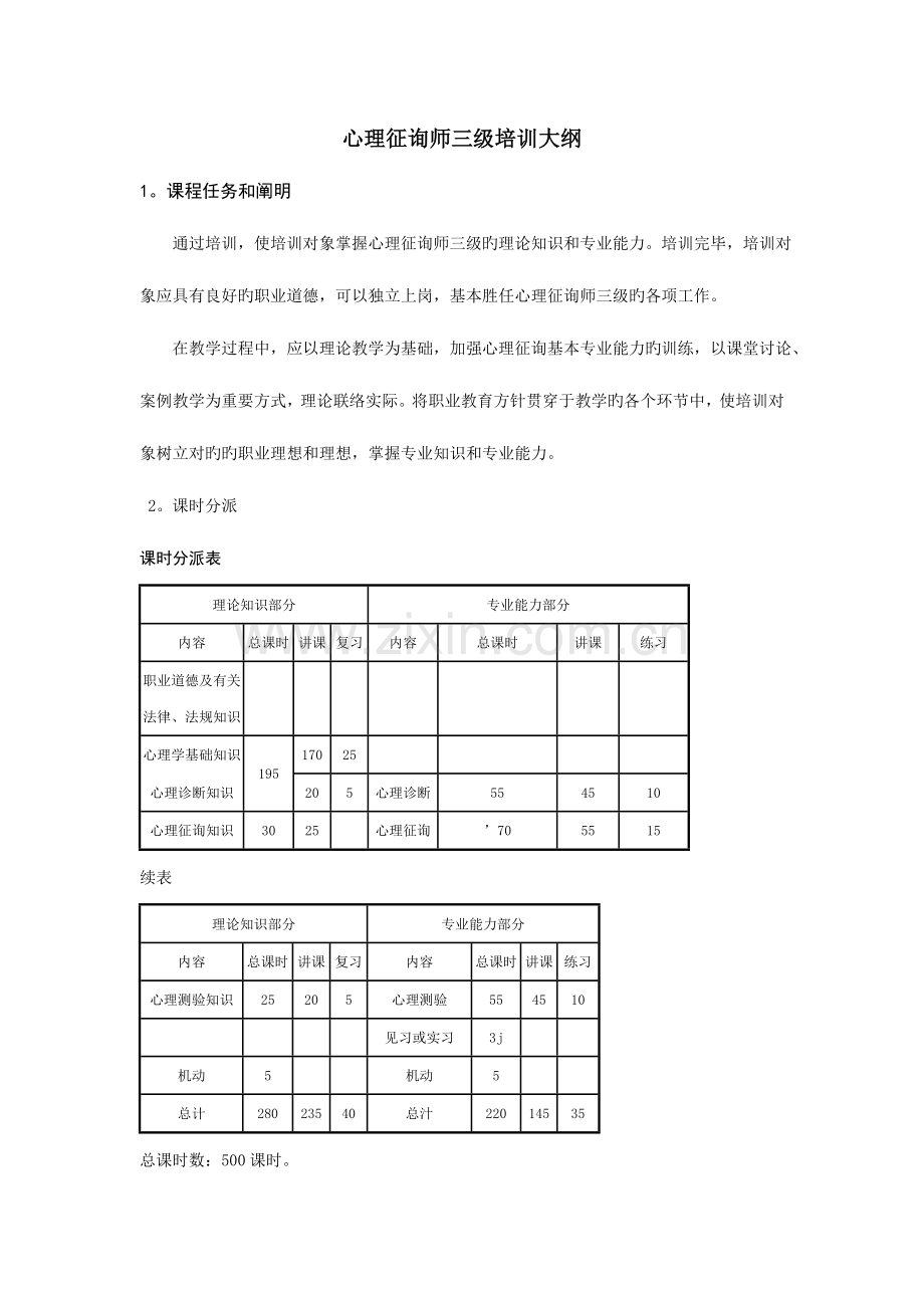 2023年心理咨询师三级培训计划与大纲.doc_第3页