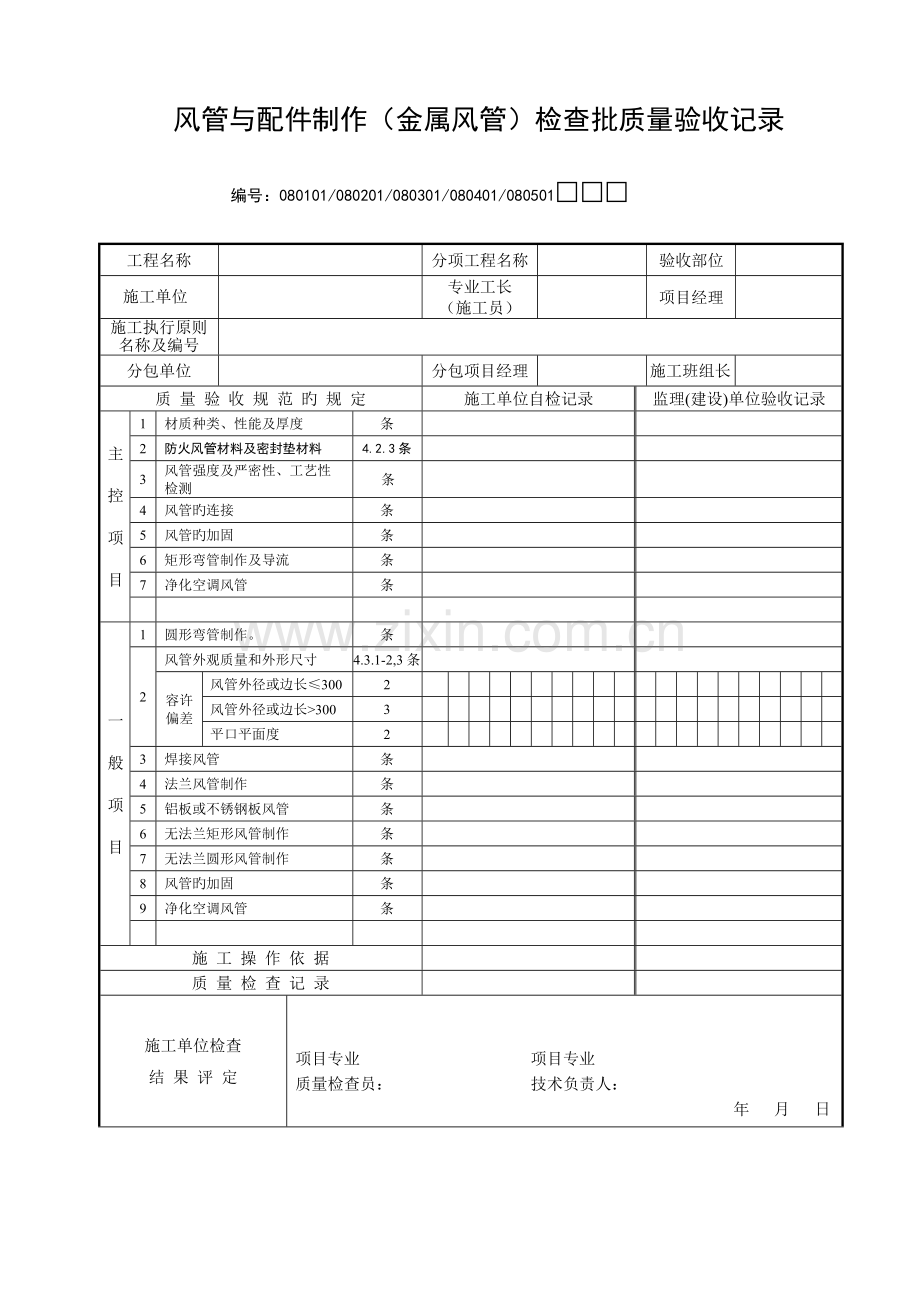 第八节--通风与空调工程检查用表1.doc_第3页