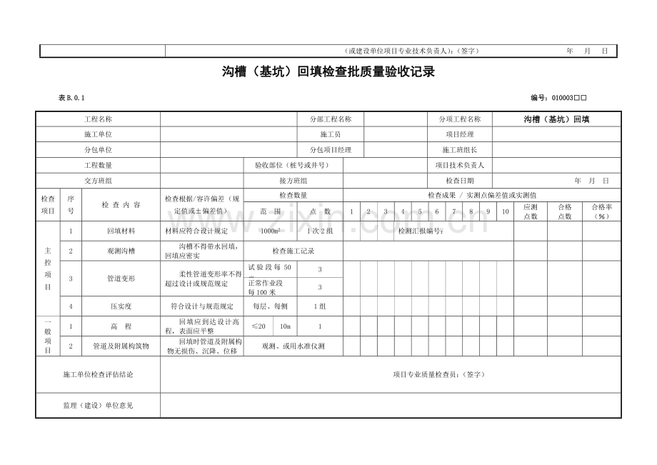 市政工程资料检验批新表格资料必备.doc_第2页