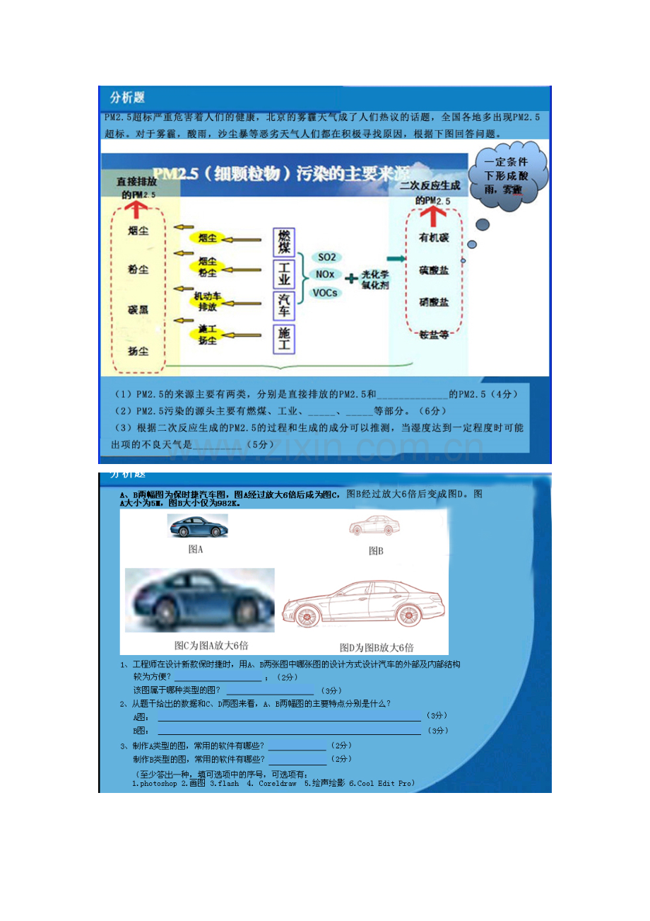 2023年山东省高中信息技术学业水平考试分析题选修网络技术应用.doc_第1页