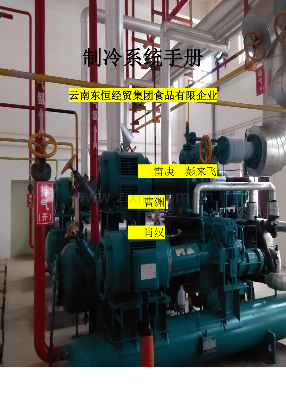 制冷系统安全操作手册.doc_第1页