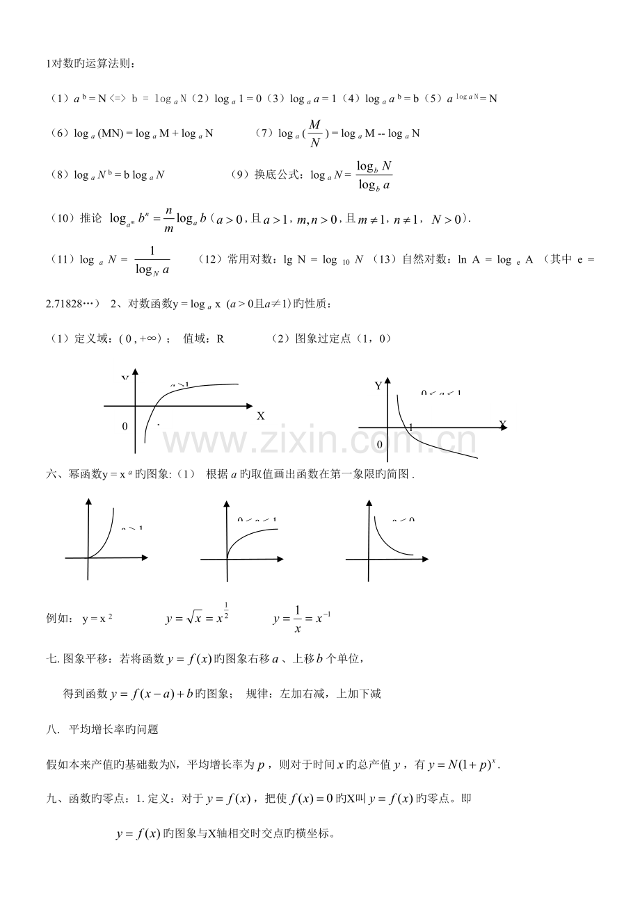 2023年新版高中数学必修知识点归纳及公式大全.doc_第3页