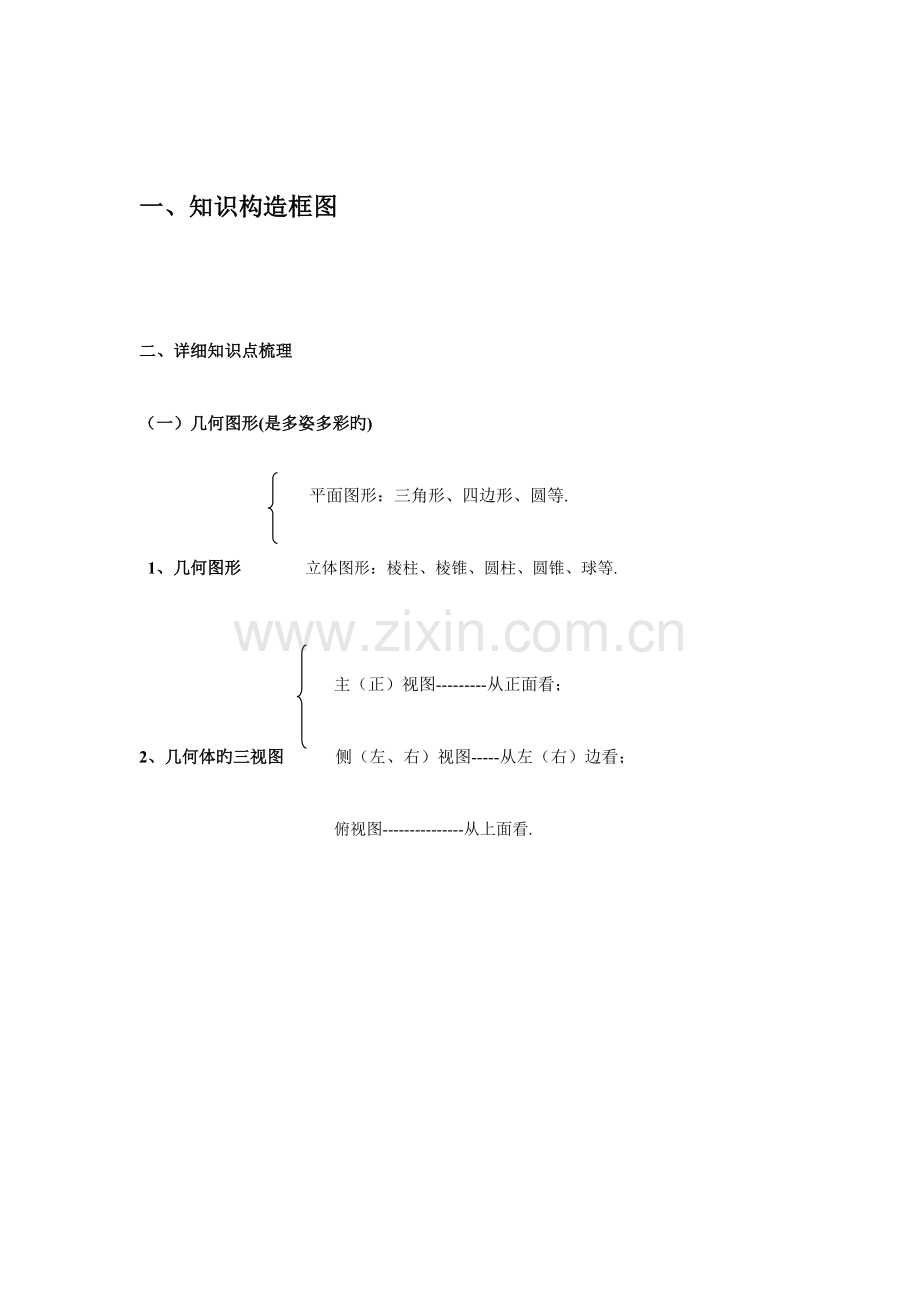 2023年初一数学几何图形初步知识点汇总.doc_第2页