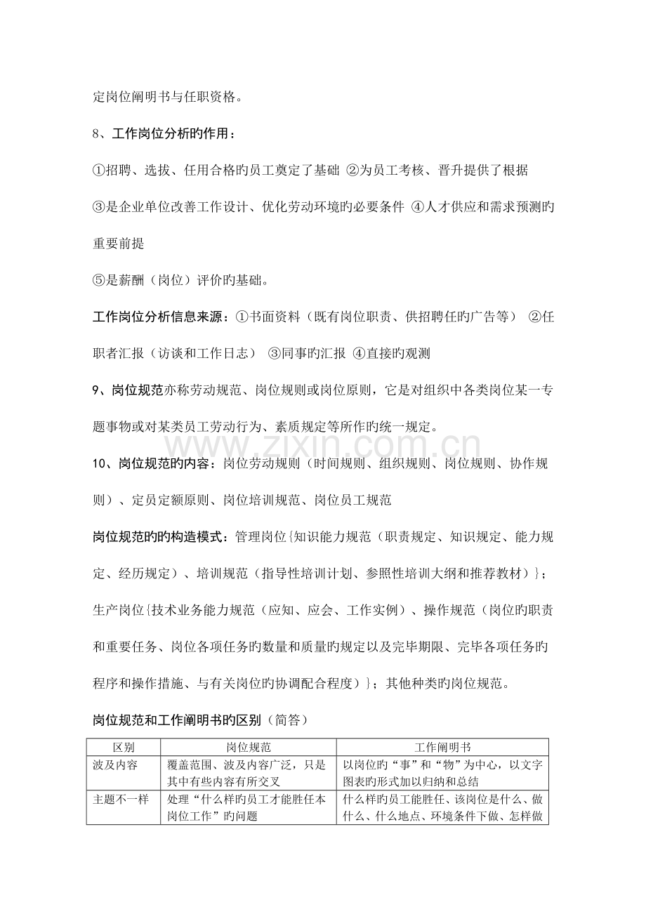 2023年人力资源管理师三级各章知识重点.doc_第2页