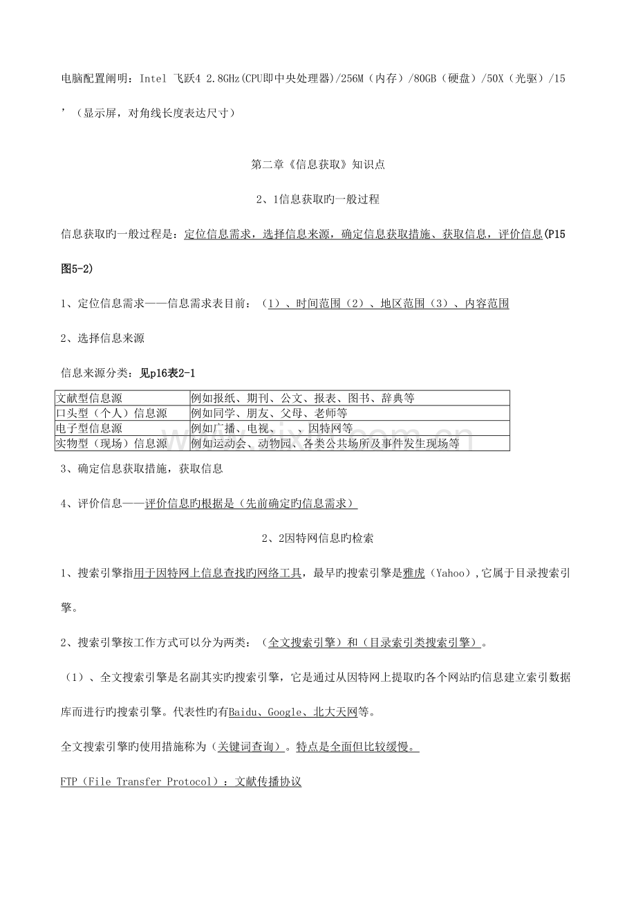 2023年江苏省高中信息技术学业水平测试知识点.doc_第3页