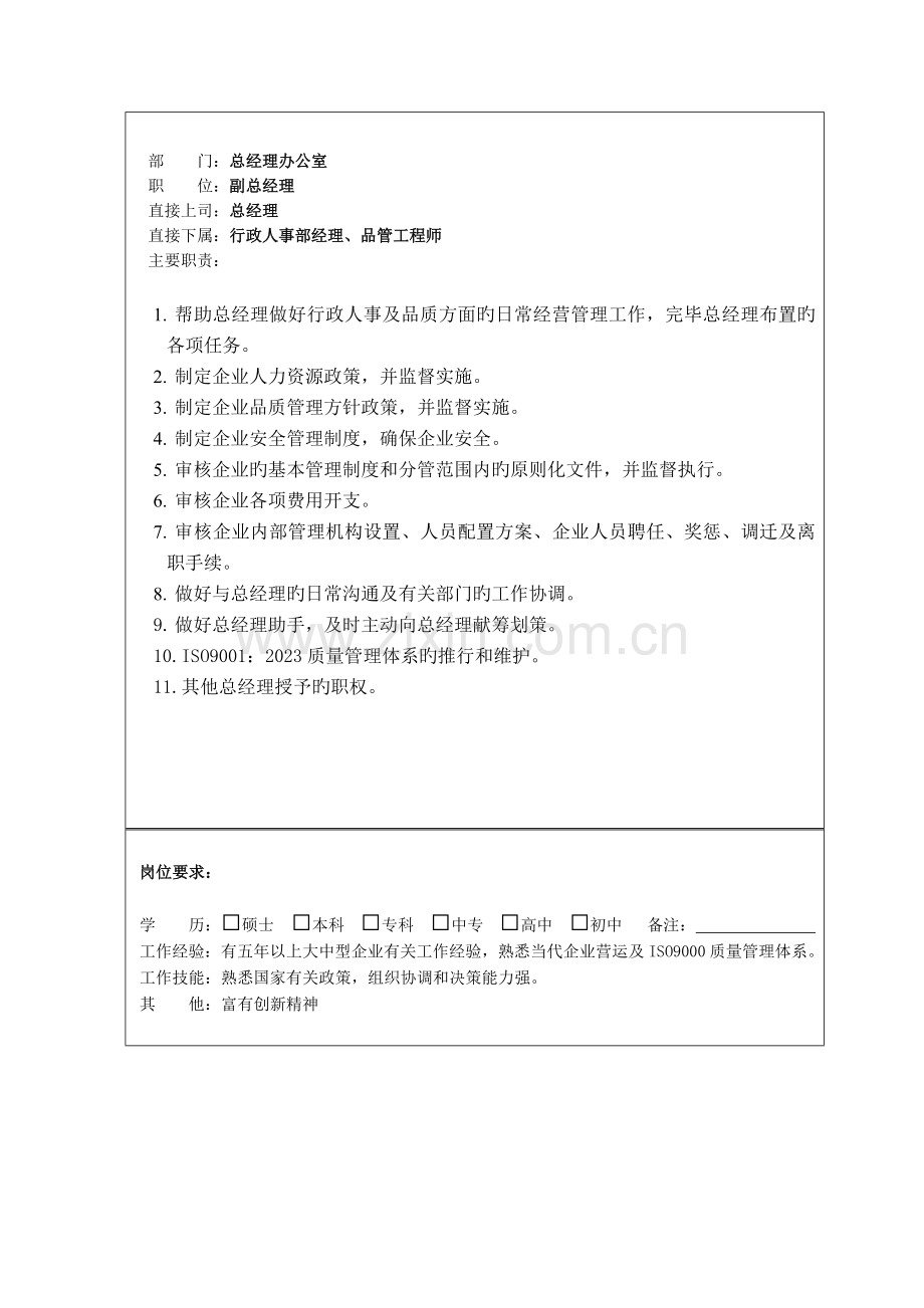 实业公司年度职位说明书细则.doc_第3页