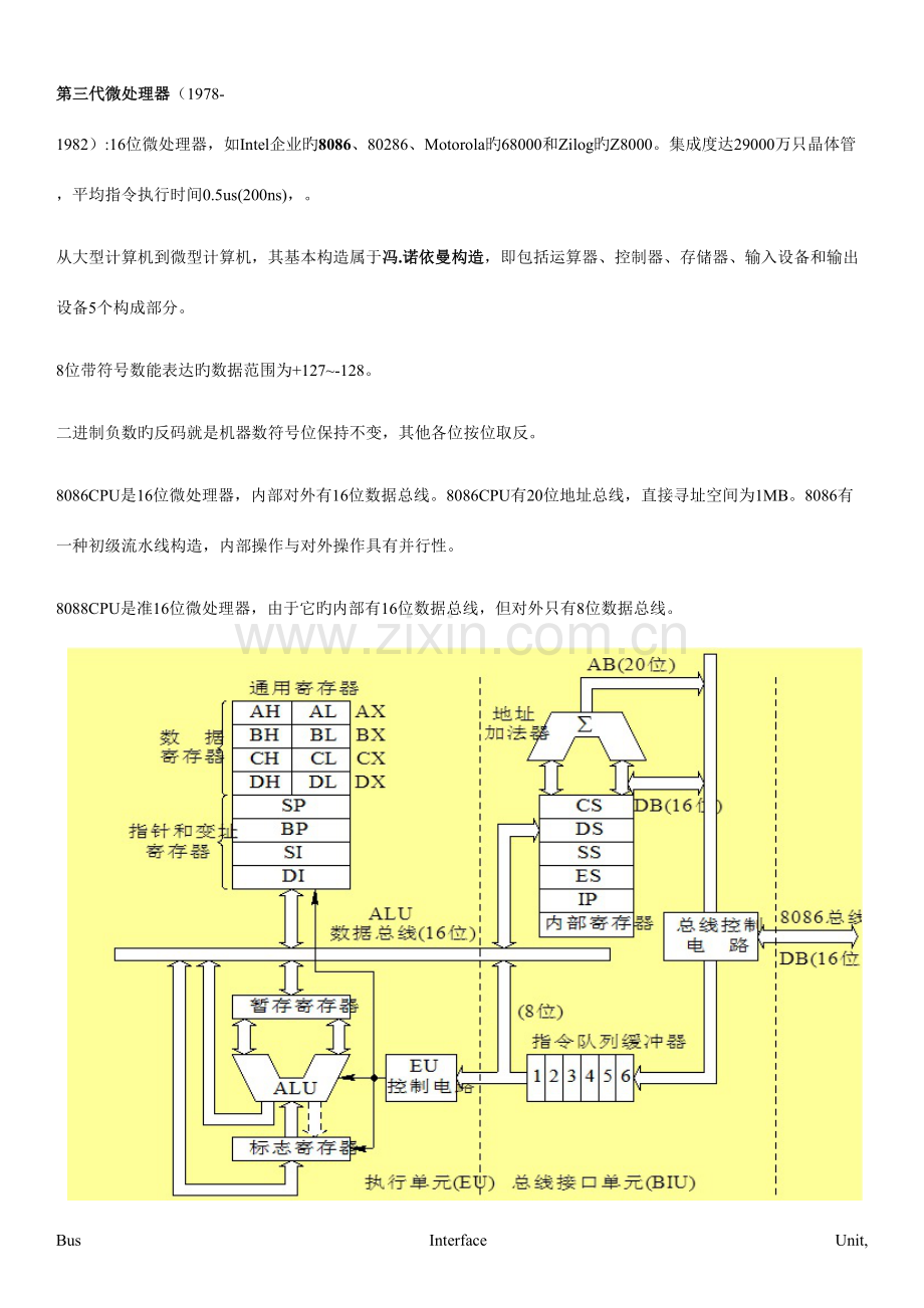 2023年昆明理工大学微机原理重点难点核心笔记根据付老师课件整理适用于昆工期末考和考研.docx_第1页