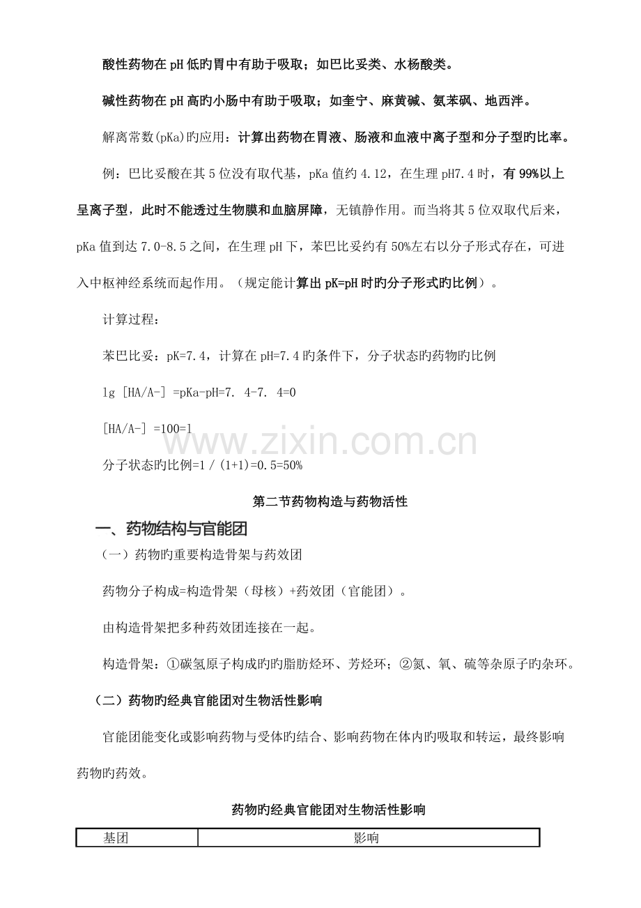 2023年执业药师药学专业知识一第二章药物的结构与药物作用.doc_第3页