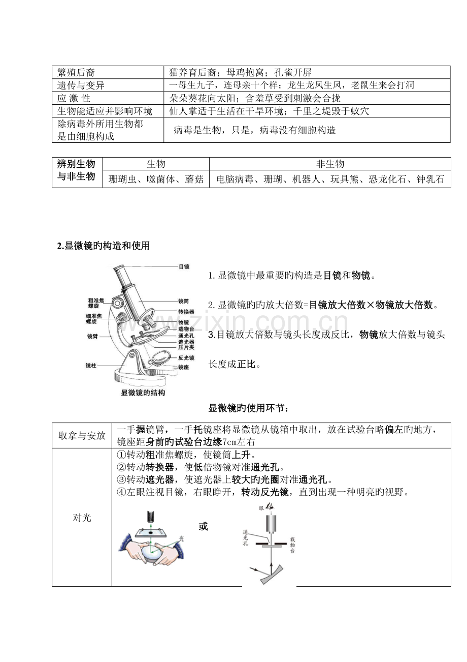 2023年济南版初中生物知识点大全.doc_第2页