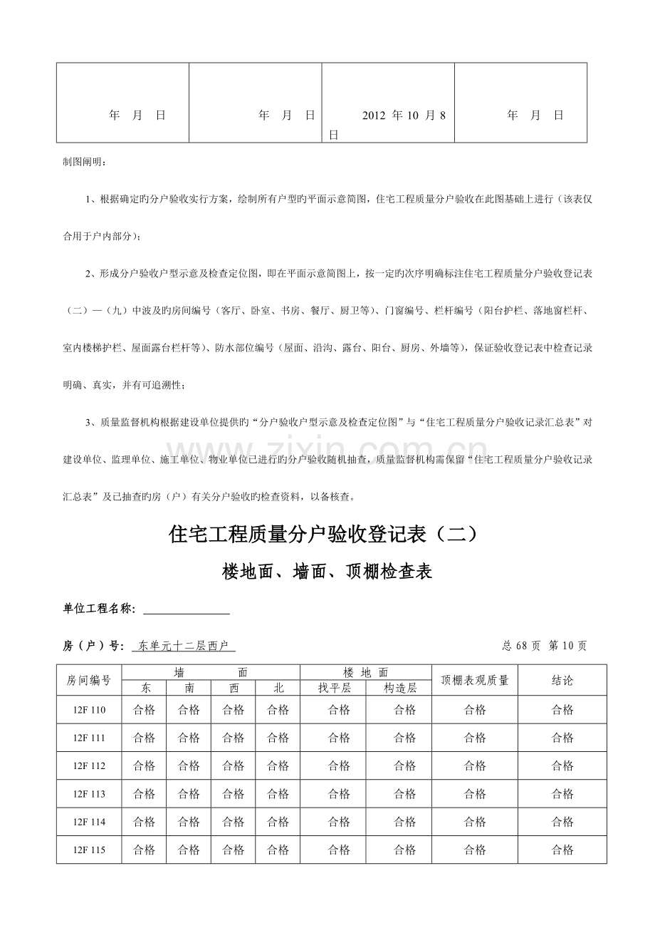 2023年分户验收记录全套填写范例.doc_第3页