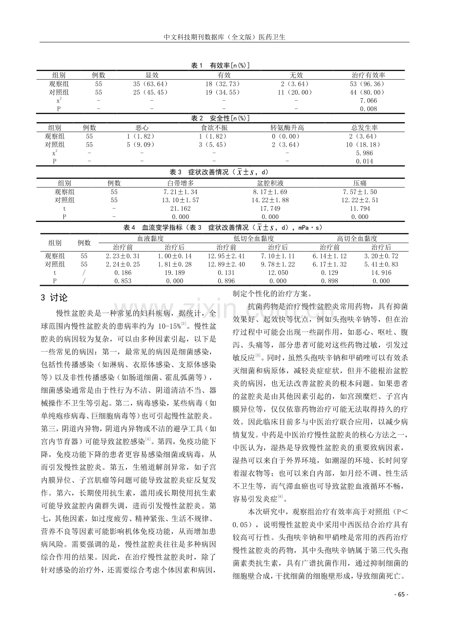 慢性盆腔炎妇产科临床治疗效果的观察与分析.pdf_第2页