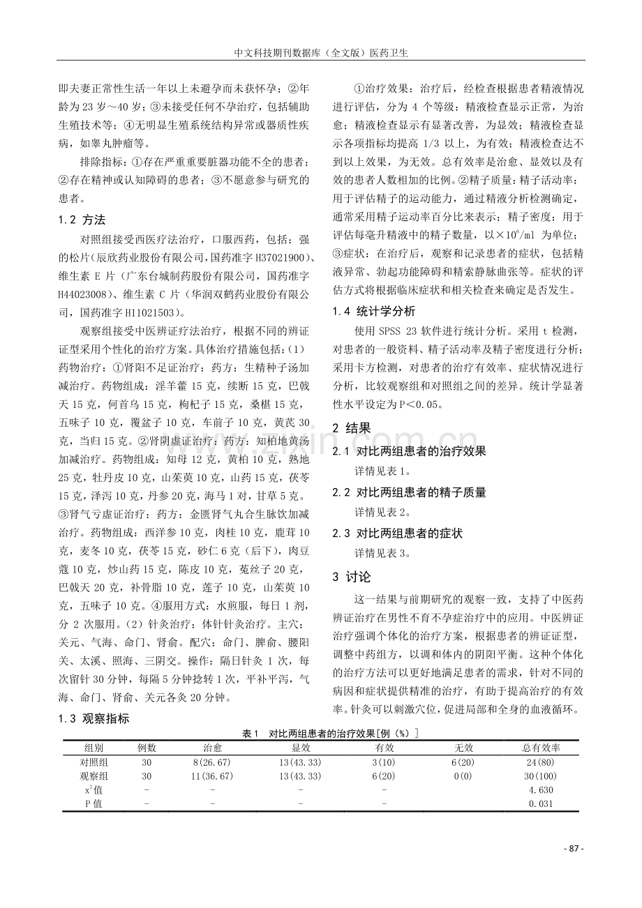 男性不育不孕症中医药辨证的治疗体会.pdf_第2页