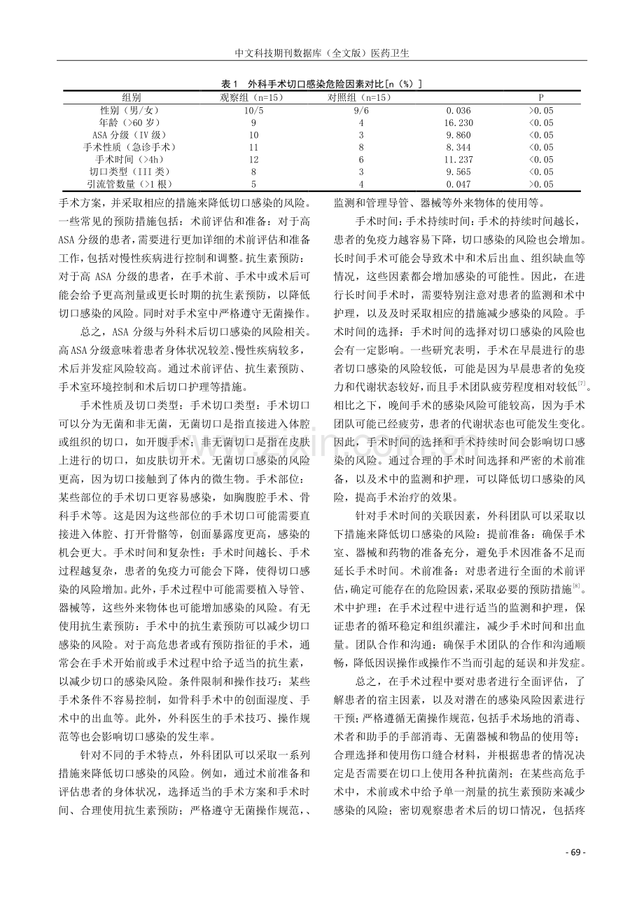 外科术后切口感染危险因素研究及对策.pdf_第3页