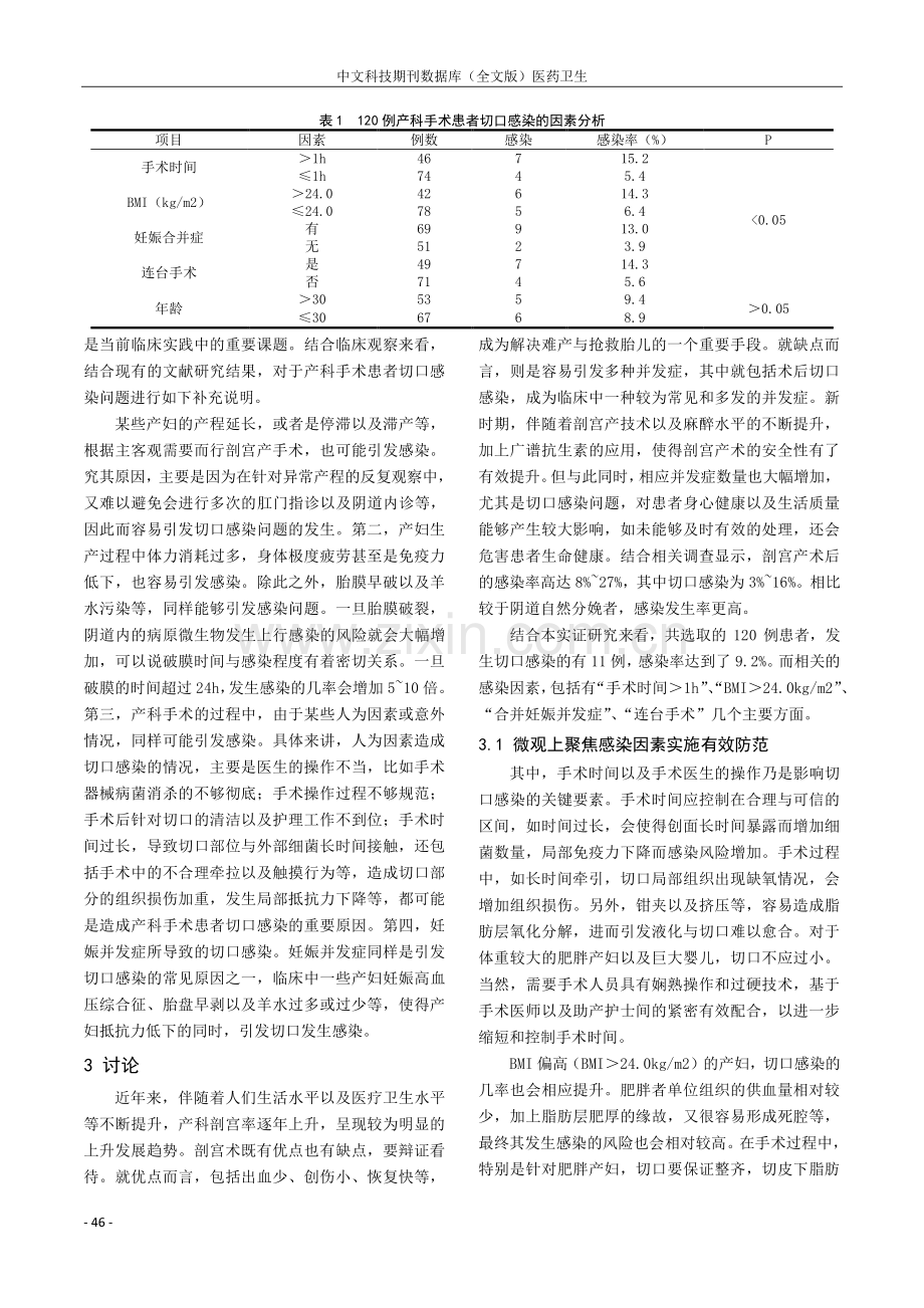 试论产科手术患者切口感染的因素分析与防范对策.pdf_第2页