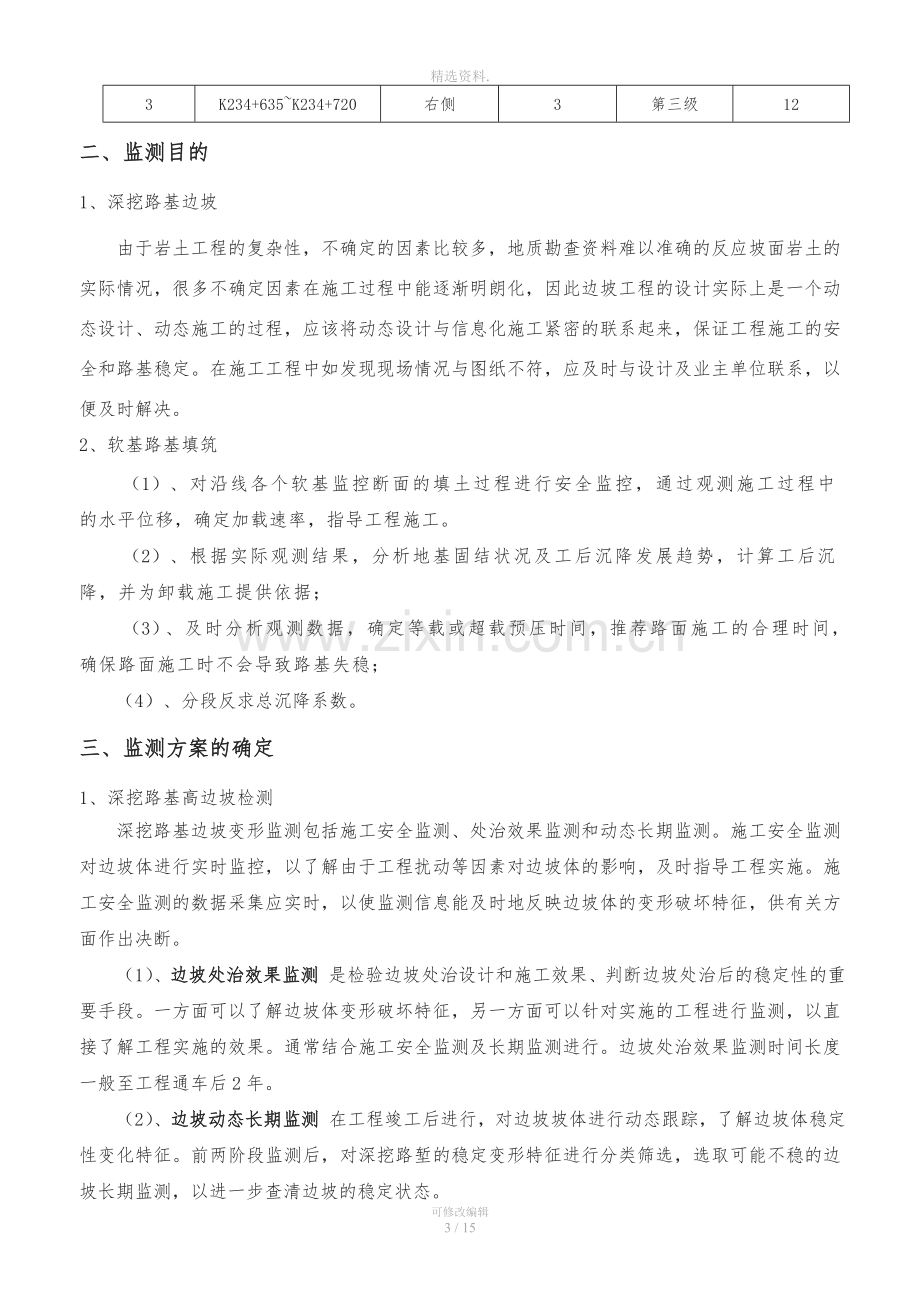 潮惠高速tj20合同段高边坡监测方案-建筑土木-工程科技-专业资料.doc_第3页