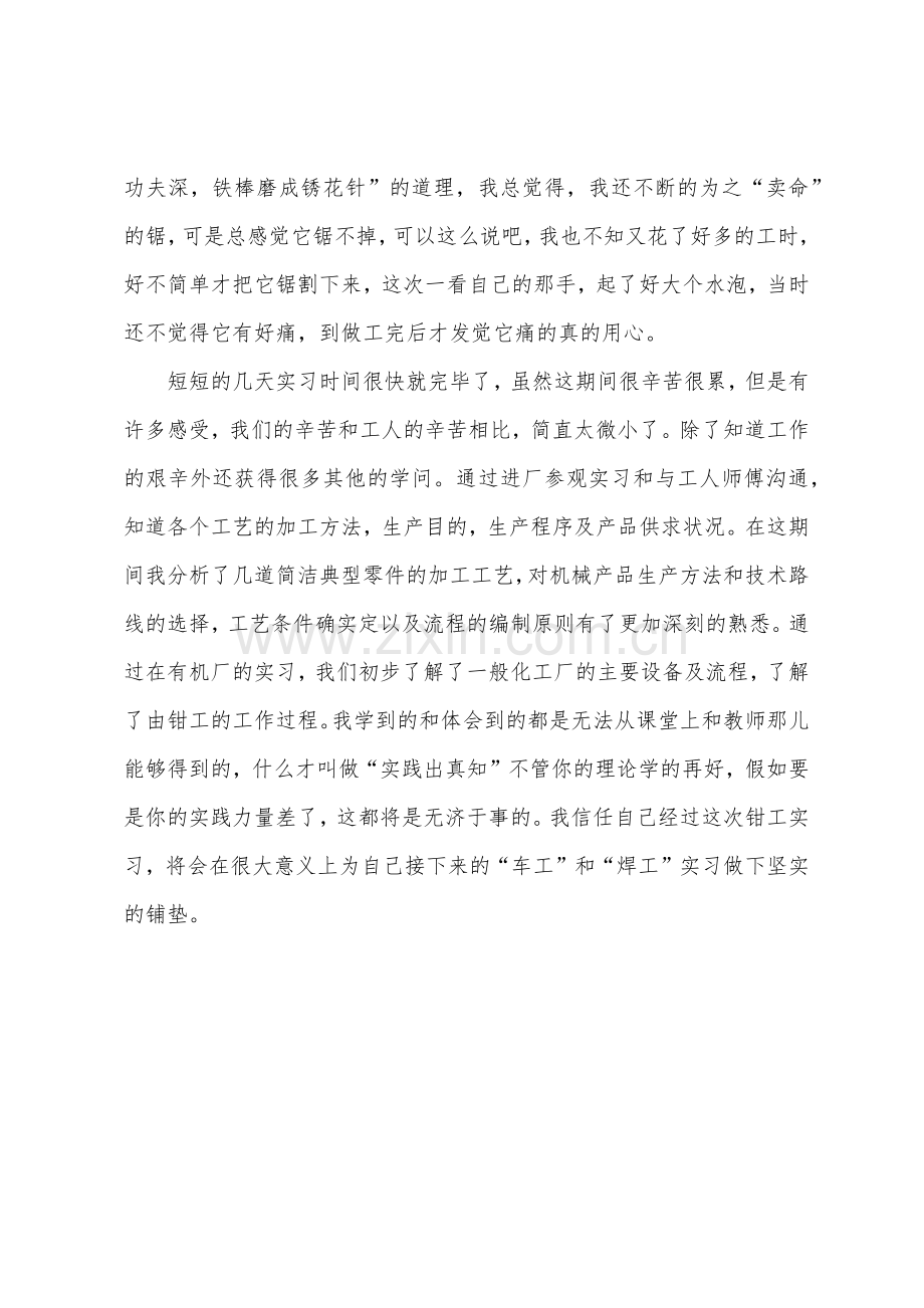 钳工实习自我鉴定.docx_第2页