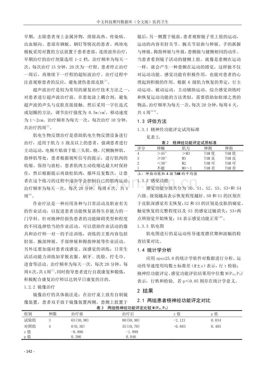 镜像疗法在桡神经损伤康复中的疗效分析.pdf_第2页