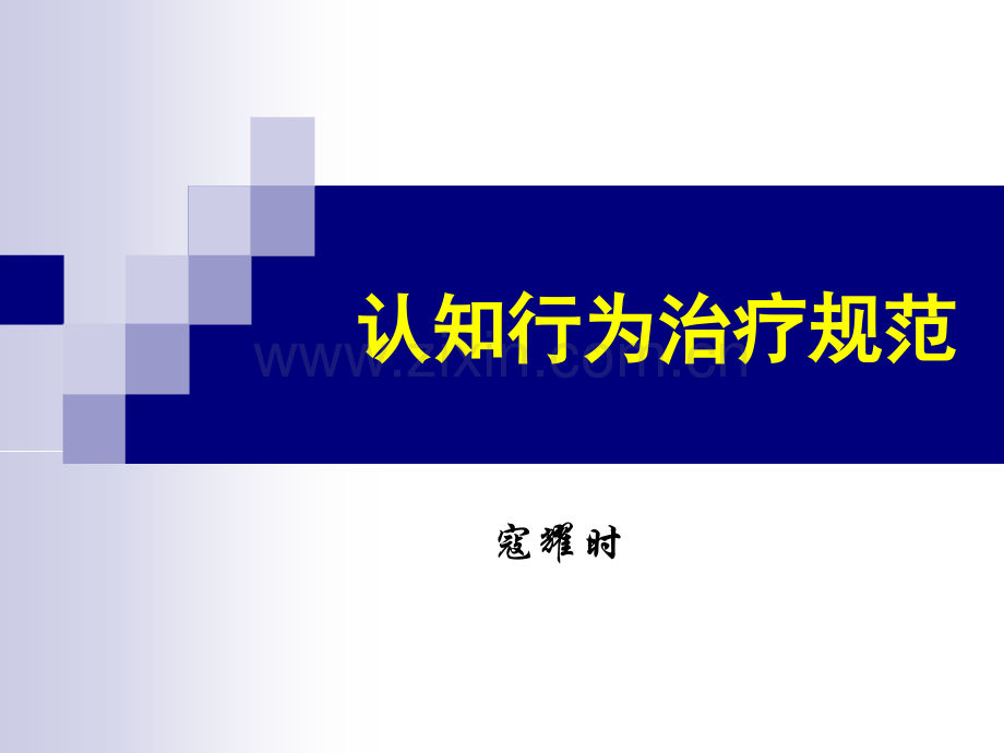 认知行为治疗规范演示课件.ppt_第1页