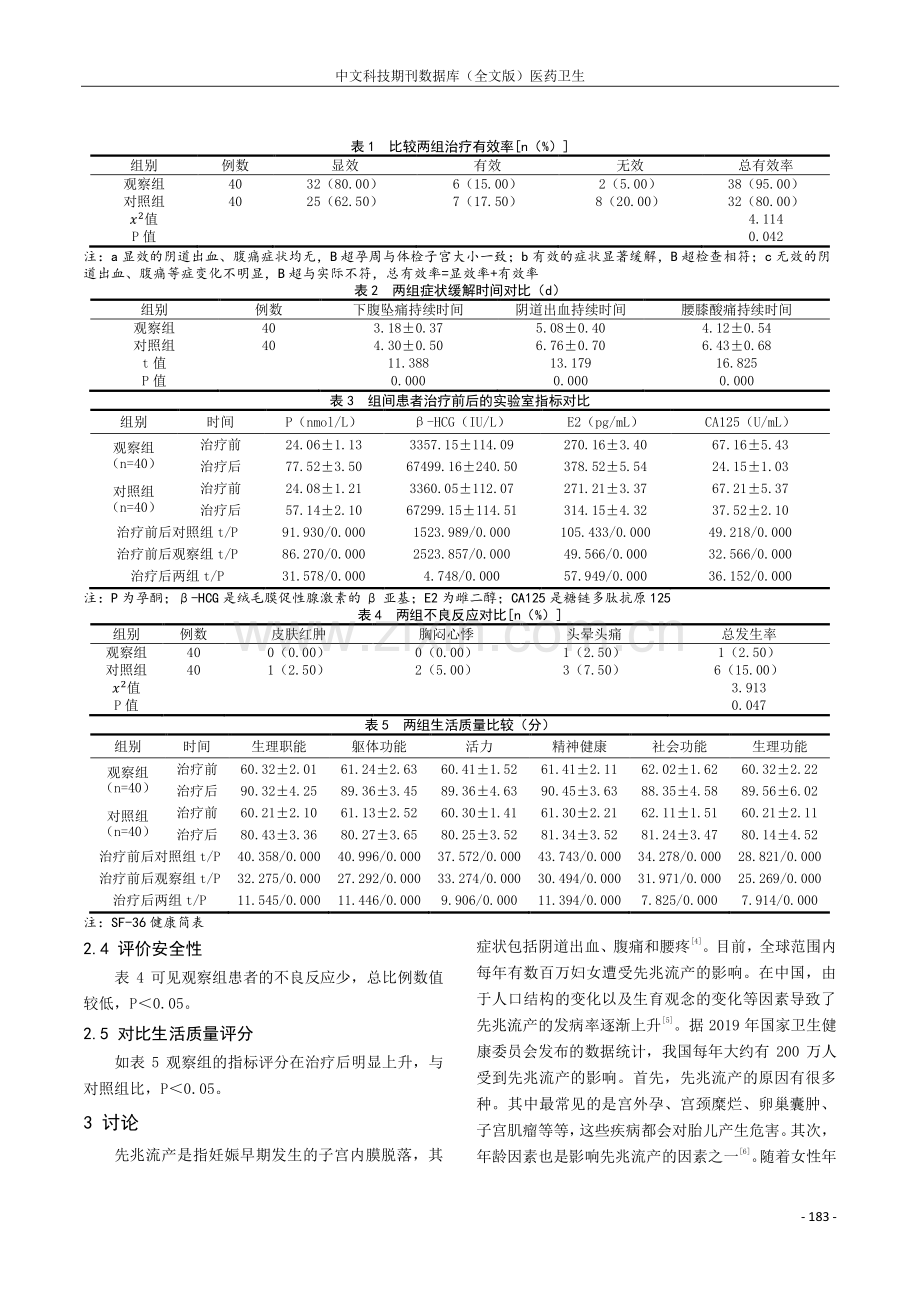 地屈孕酮在先兆流产保胎治疗中的应用效果及价值体会.pdf_第2页