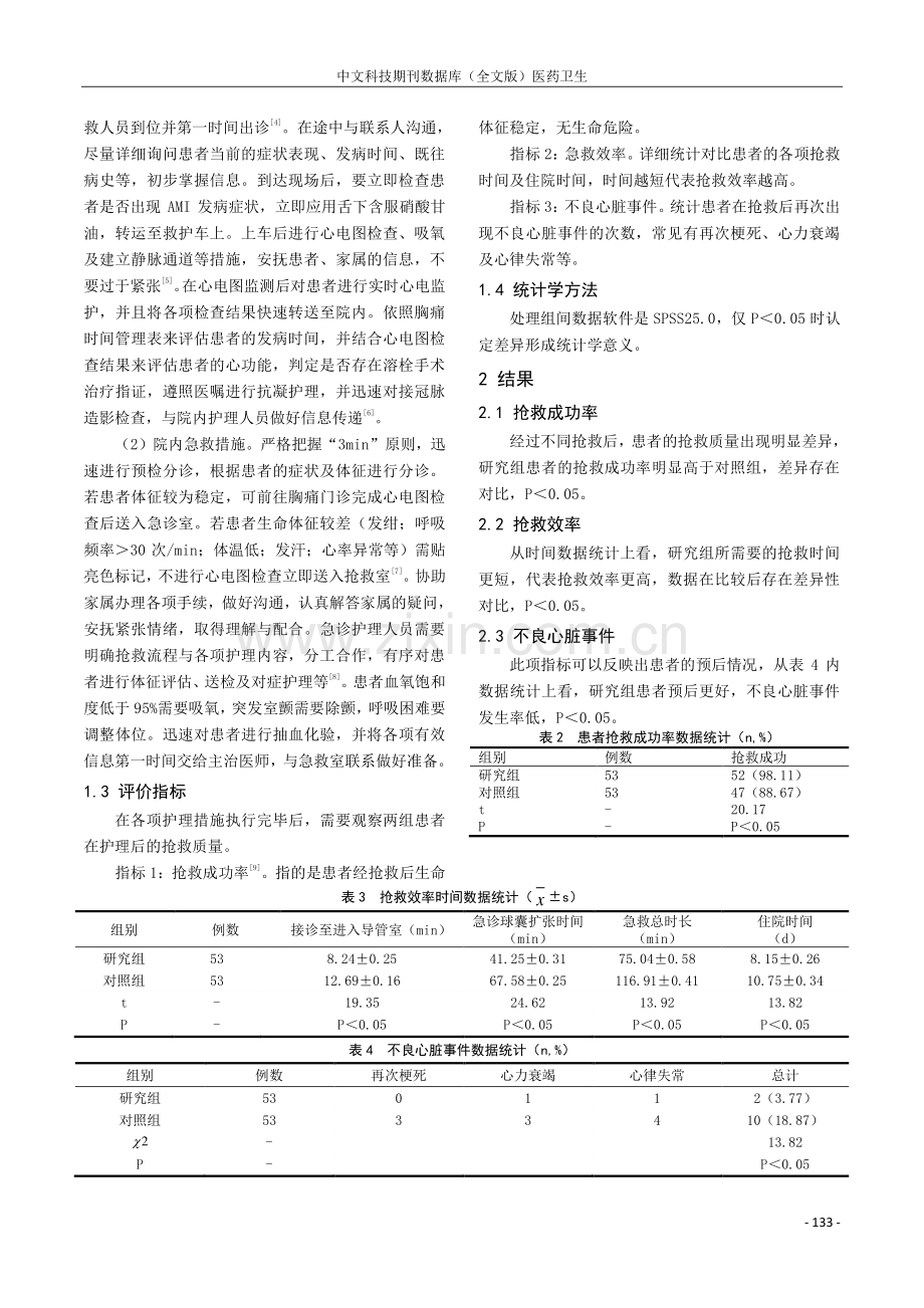 程序化急诊急救护理在急性心肌梗死患者急救中的实施价值.pdf_第2页