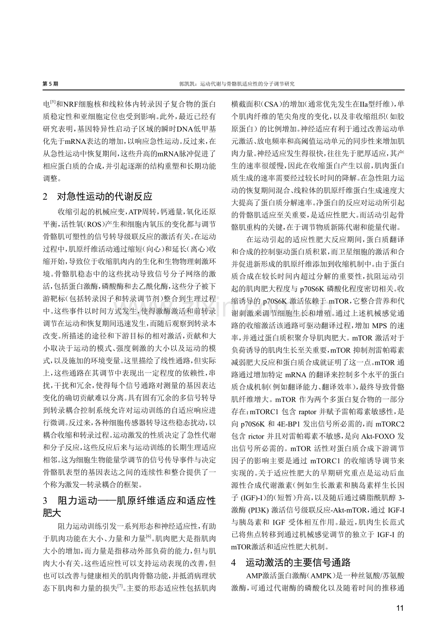 运动代谢与骨骼肌适应性的分子调节研究.pdf_第2页