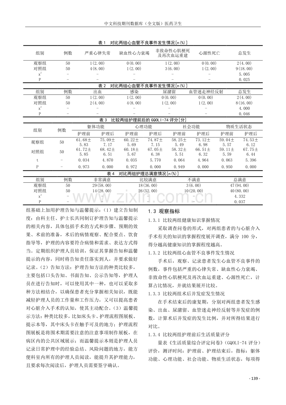 护理告知与温馨提示在心脏介入护理风险管理中的应用效果观察.pdf_第2页