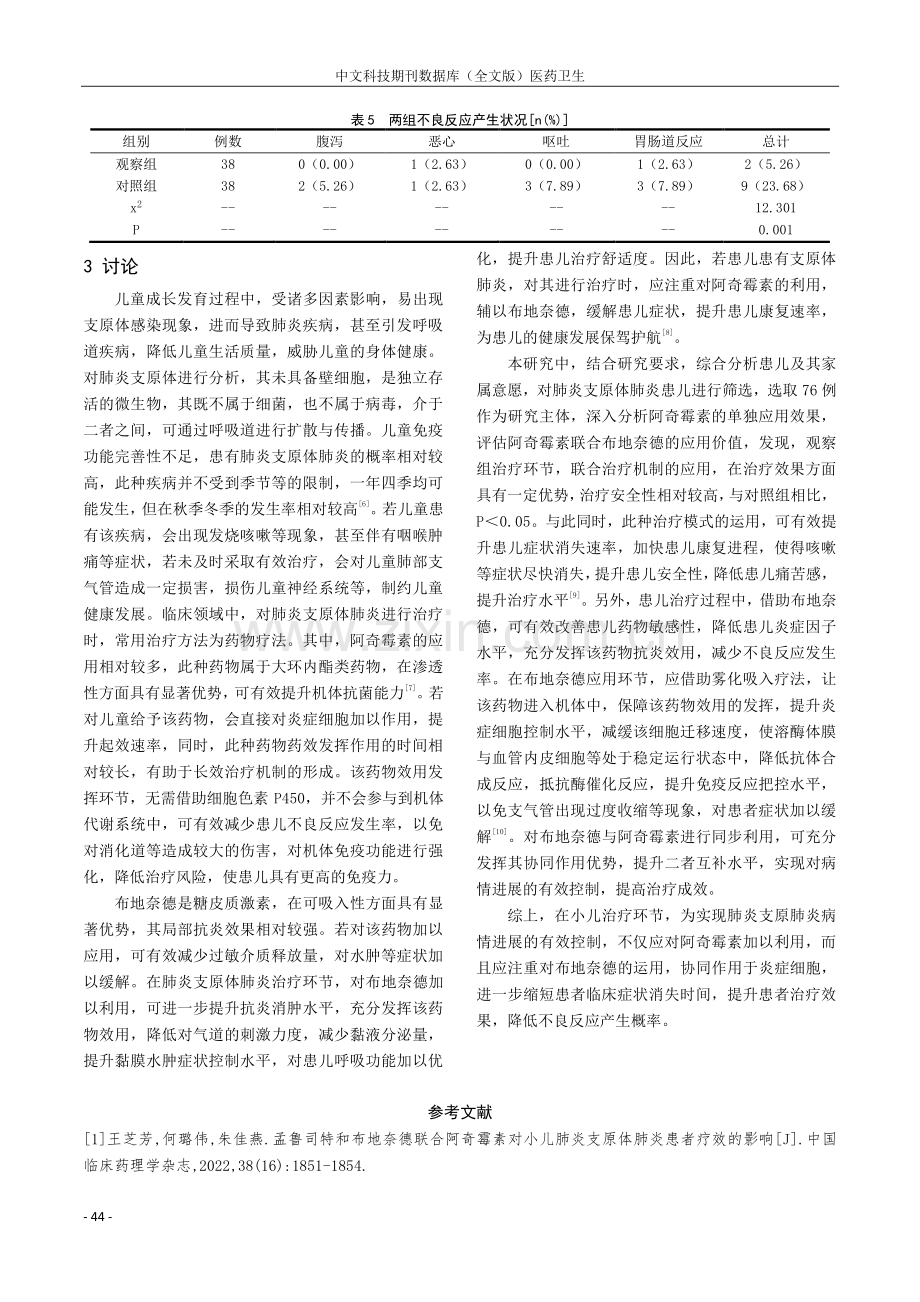 布地奈德结合阿奇霉素治疗小儿肺炎支原体肺炎的效果.pdf_第3页