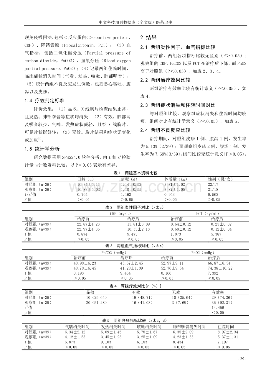 乙酰半胱氨酸联合头孢哌酮钠舒巴坦钠治疗新生儿感染性肺炎的临床效果.pdf_第2页