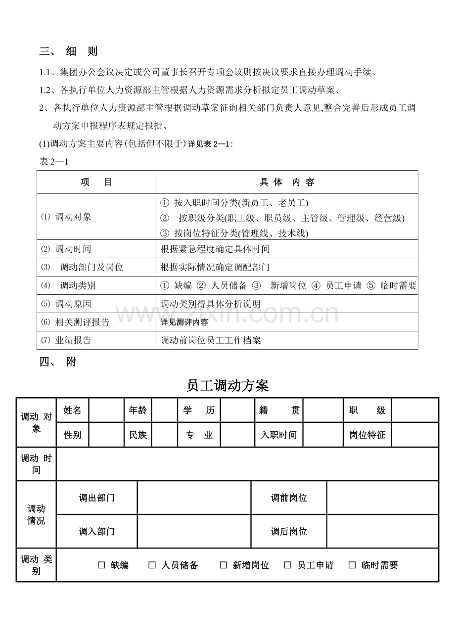 《员工调动管理办法》.doc_第3页