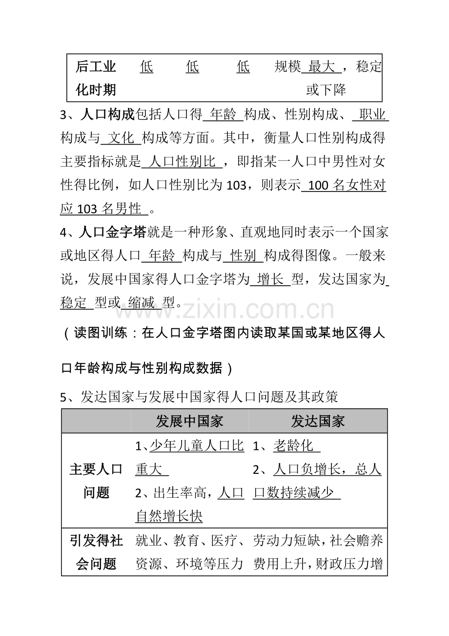 高中地理学业水平考试第二学期基础知识复习.doc_第2页