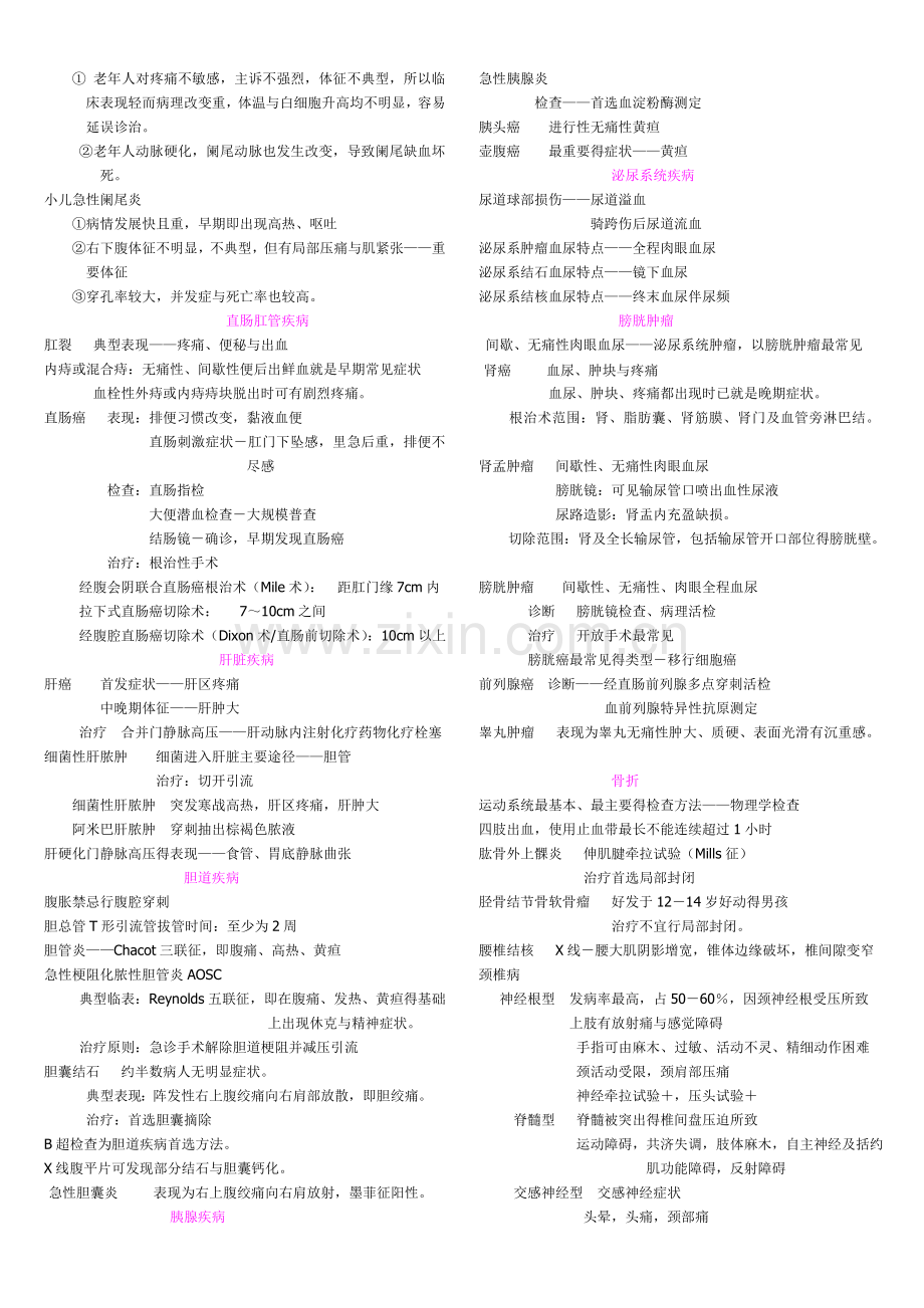 名牌医学院学生整理的外科学笔记(考试必备).doc_第3页