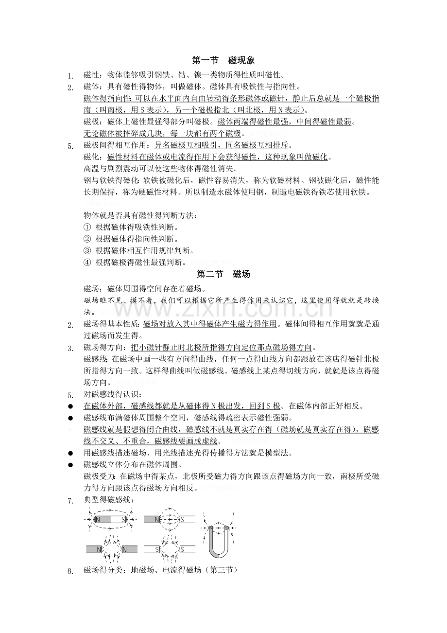 电和磁知识点总结.doc_第1页