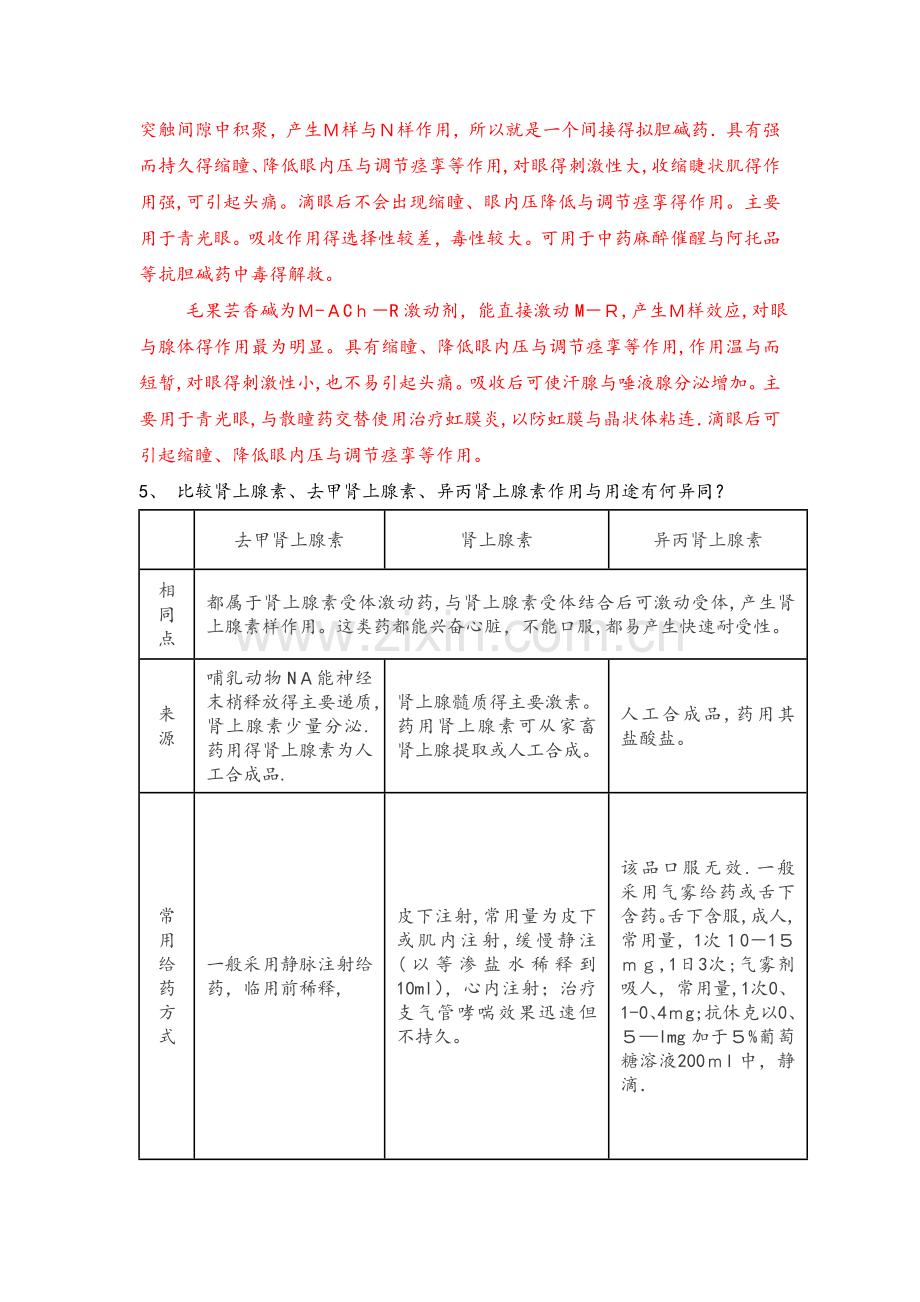 《药理学》作业(含答案).doc_第2页