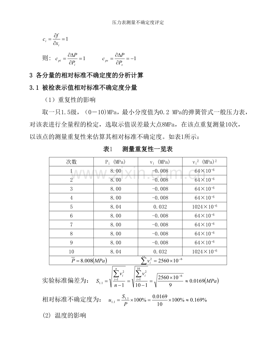 压力表测量不确定度评定.doc_第2页