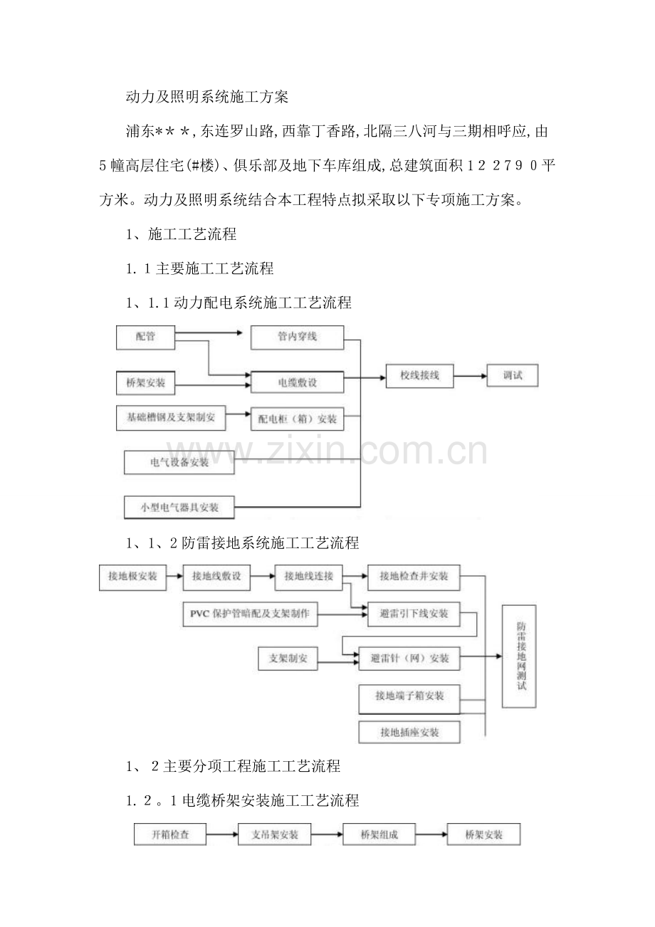 动力及照明系统施工方案.doc_第1页