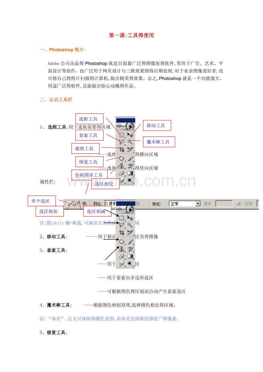 Photoshop基本操作介绍(图文介绍).doc_第1页