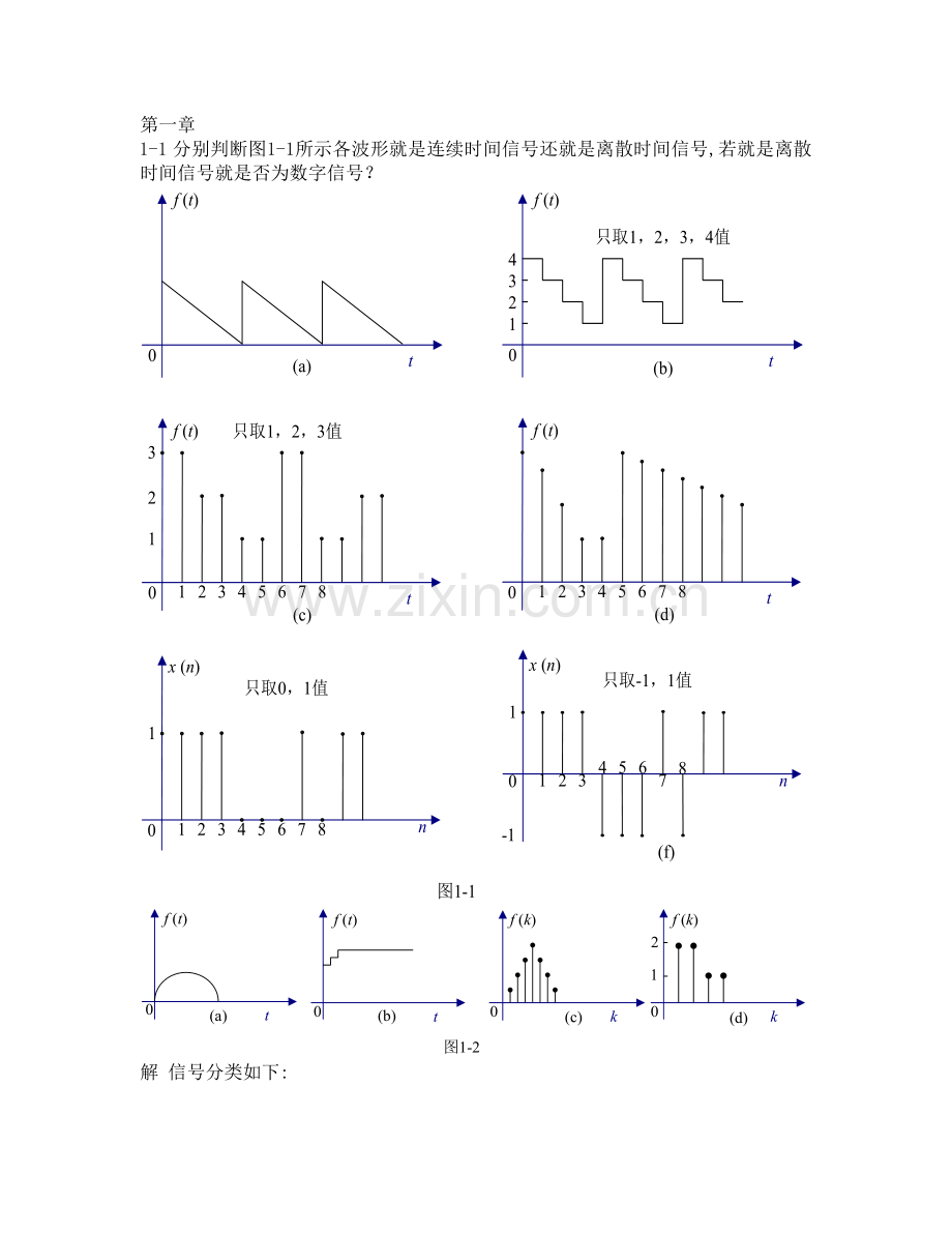 《信号与系统引论》郑君里版第一章课后答案.doc_第1页