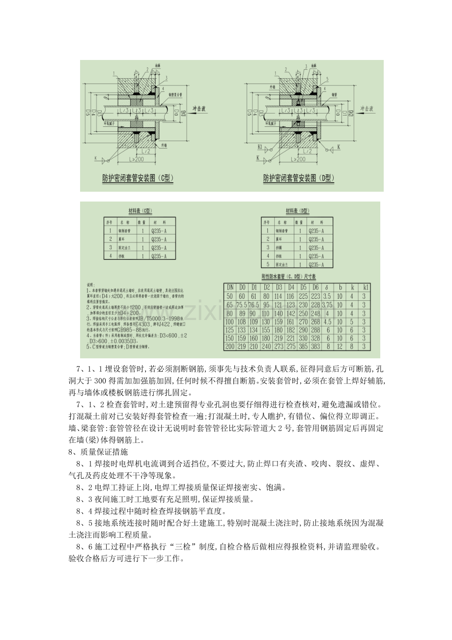 人防防护密闭套管技术交底(水).doc_第2页