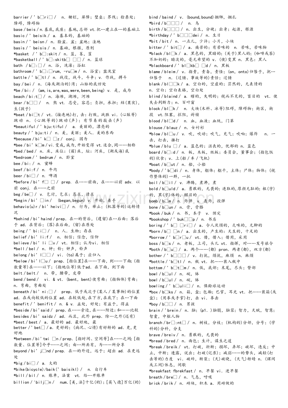 大学英语B级考试词汇表.doc_第3页