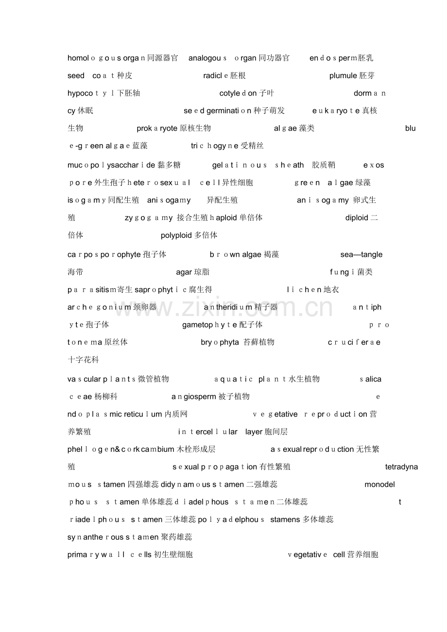 生物学专业英语词汇.doc_第2页