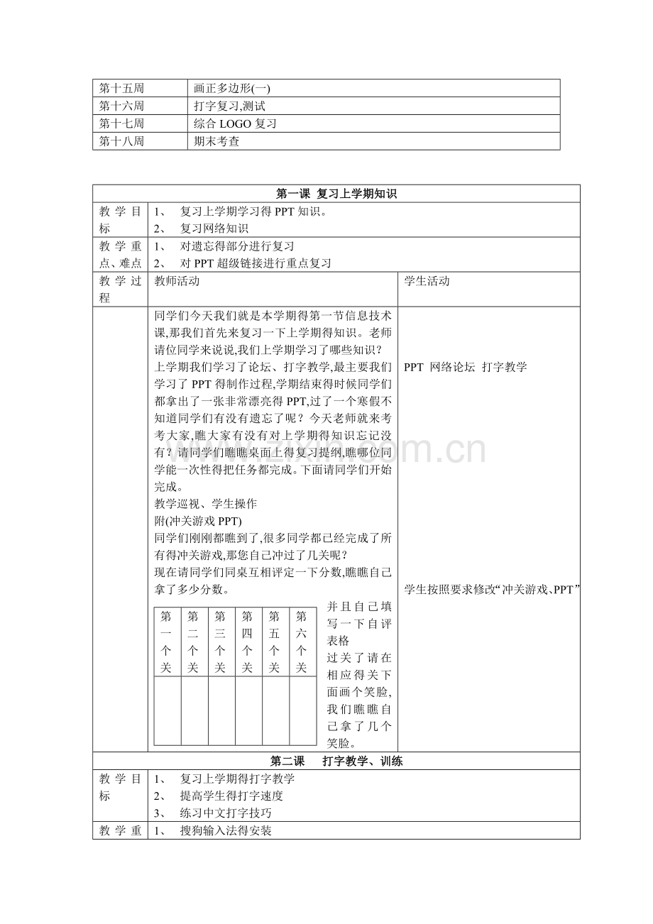 信息技术五年级下册教学计划及进度表.doc_第2页