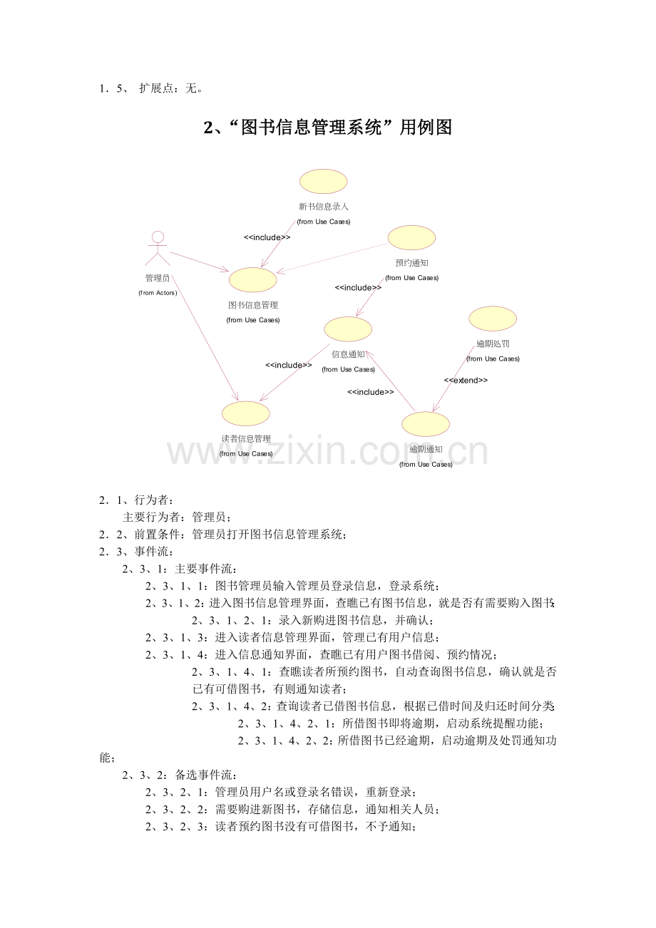 图书管理系统(用例图、类图、时序图).doc_第3页