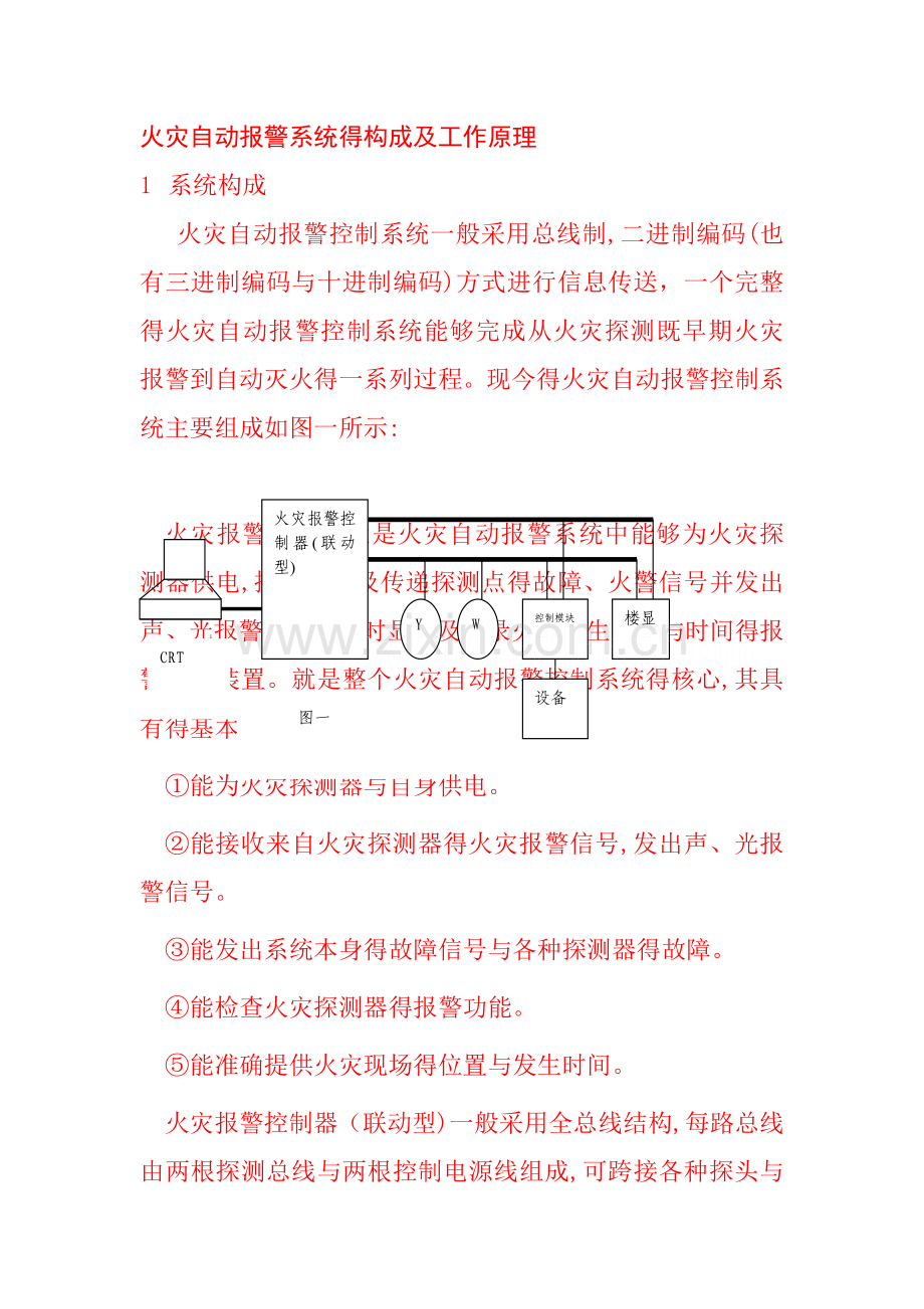 火灾自动报警系统的构成及工作原理.doc_第1页