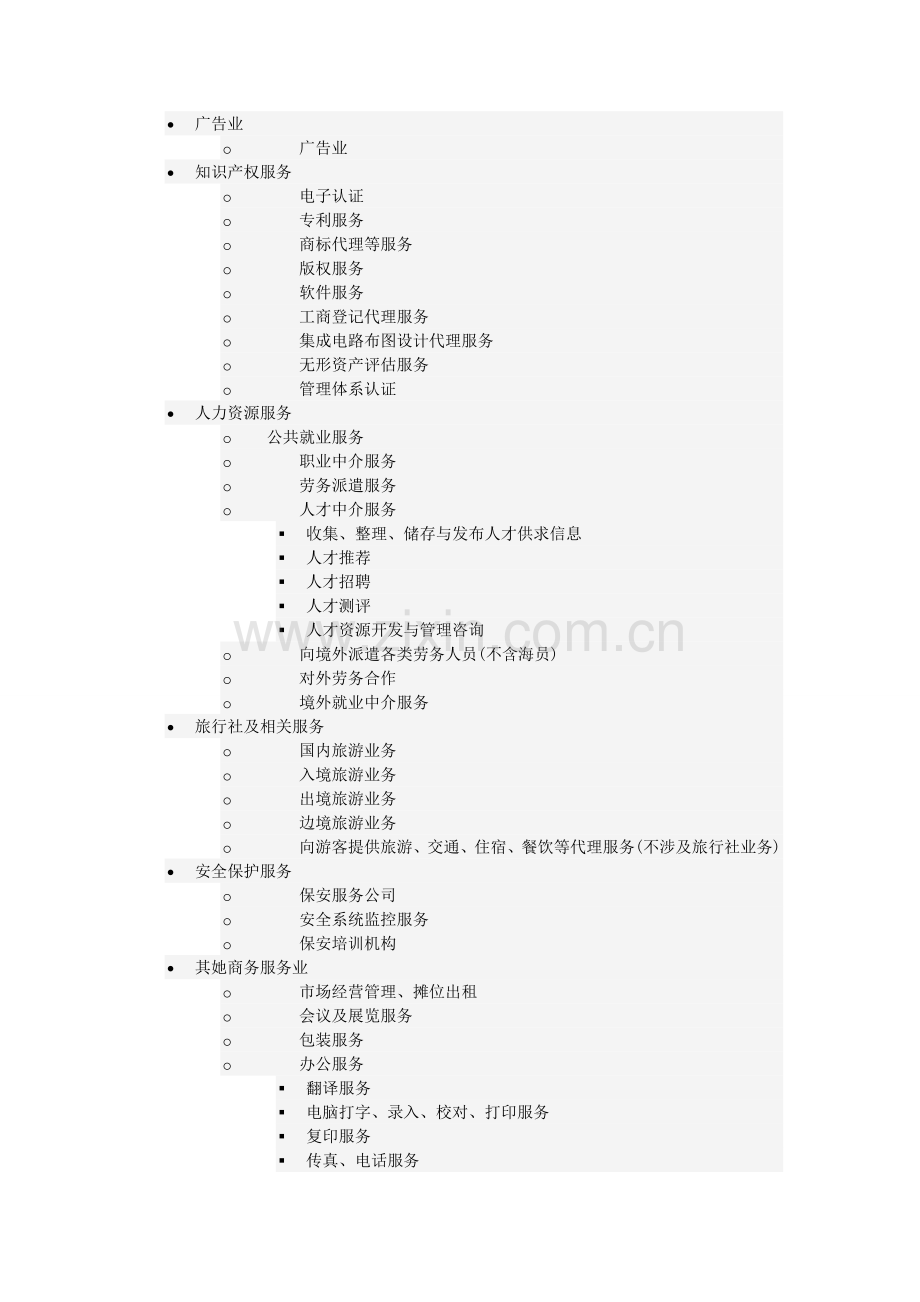 商务服务业经营范围.doc_第2页