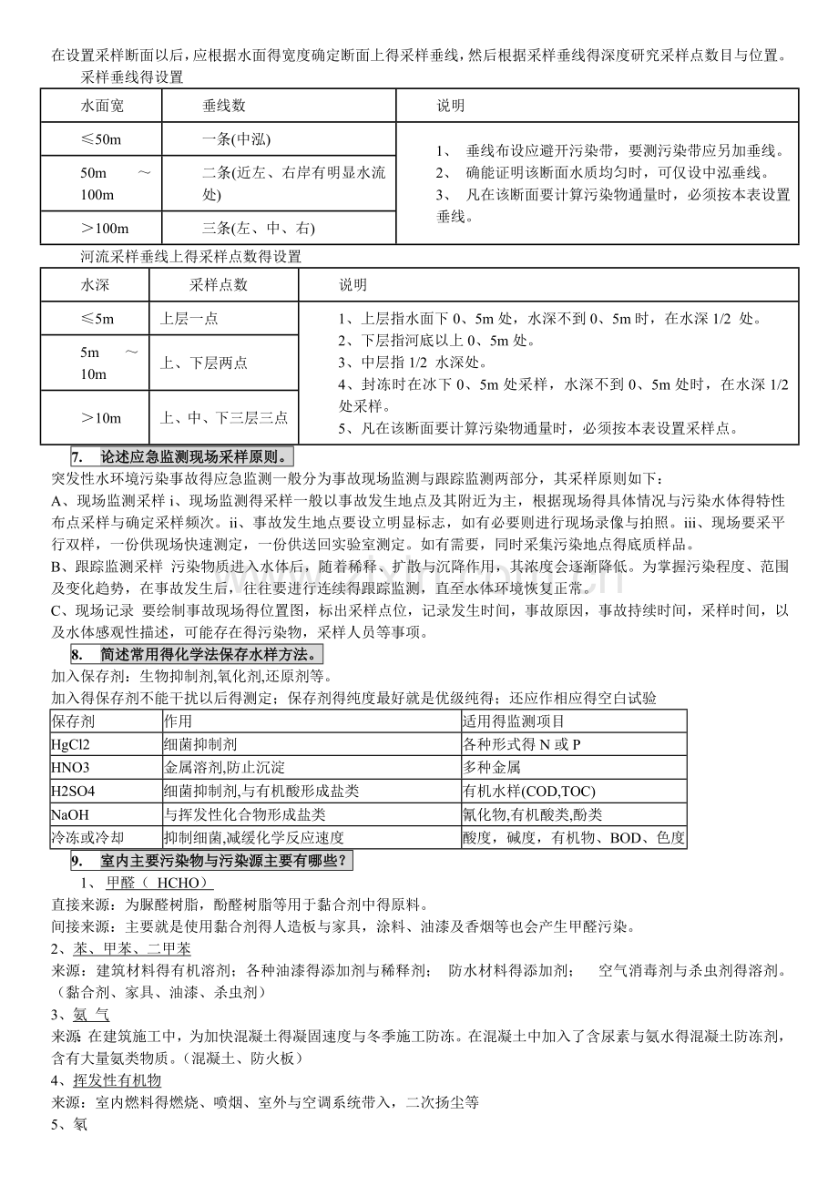 环境监测考试复习题目.doc_第2页