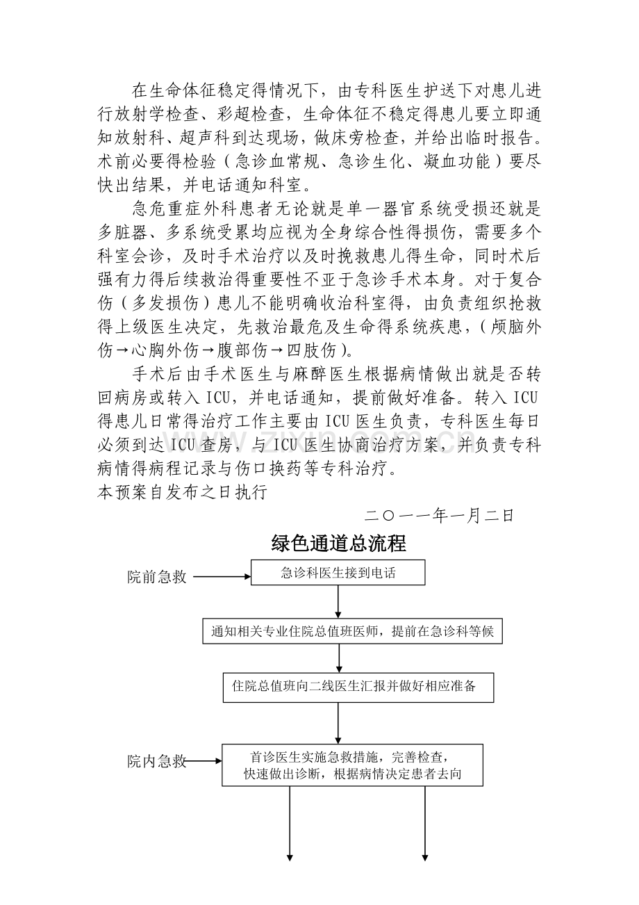 医院医疗绿色通道预案.doc_第3页