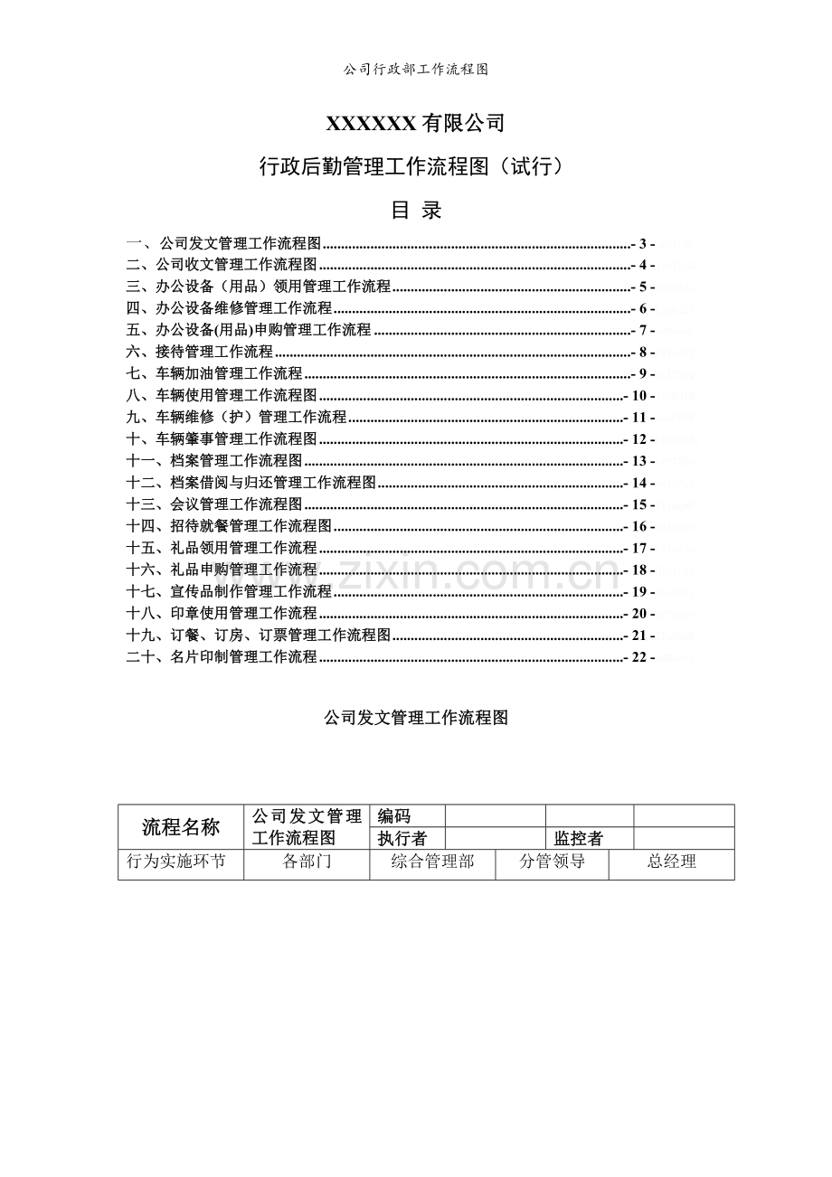 公司行政部工作流程图.doc_第2页