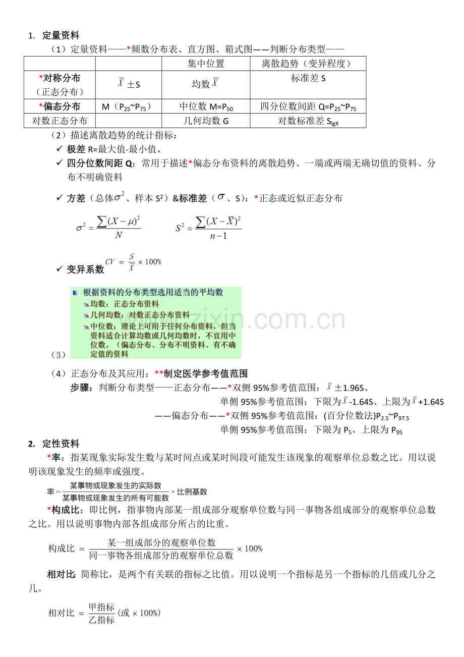 医学统计学复习重点.doc_第2页