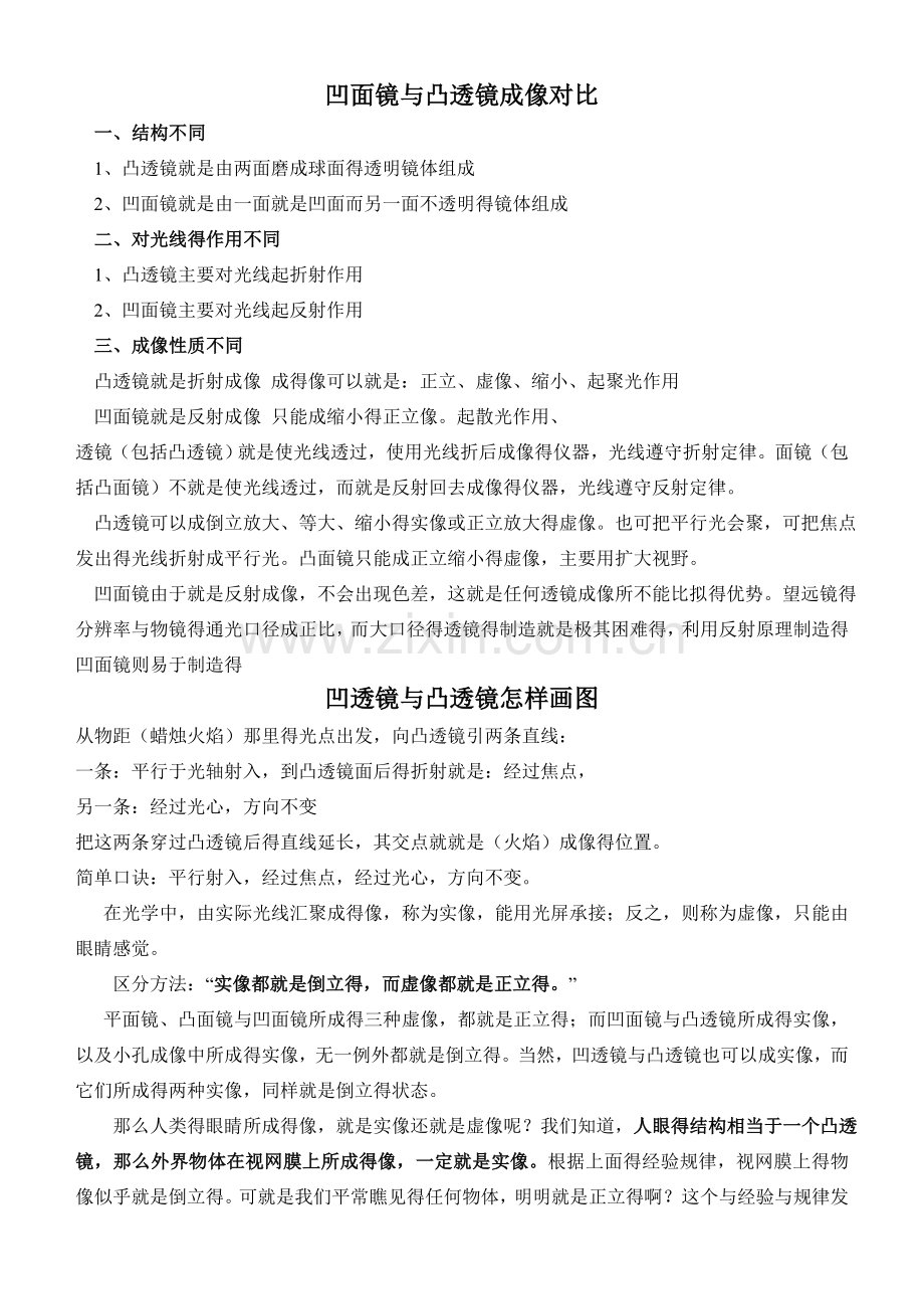 区别凸透镜和凹透镜的八种方法.doc_第2页