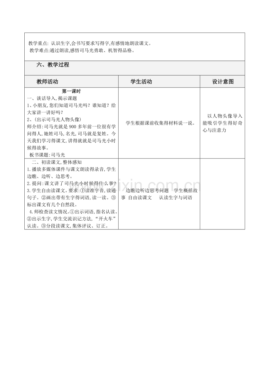 司马光教学设计与反思.doc_第2页